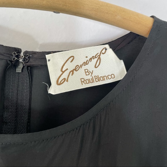 Vintage Evenings by RAUL BLANCO Designer Cocktail Evening Drop Waist Dress - Picture 7 of 15